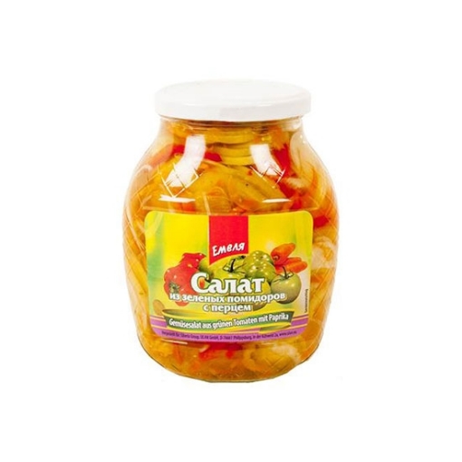 Picture of Salad Capsicums & Green Tomatoes Bochonok Emelya Jar 900g