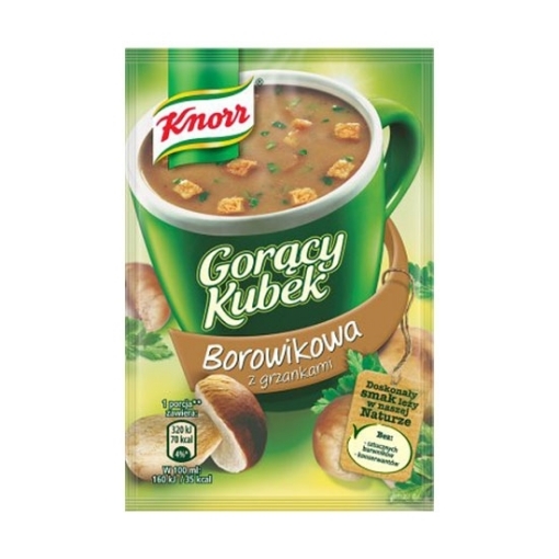 Picture of CLEARANCE- Mix Soup Mushroom Porcini Instant Cup  Knorr 15g