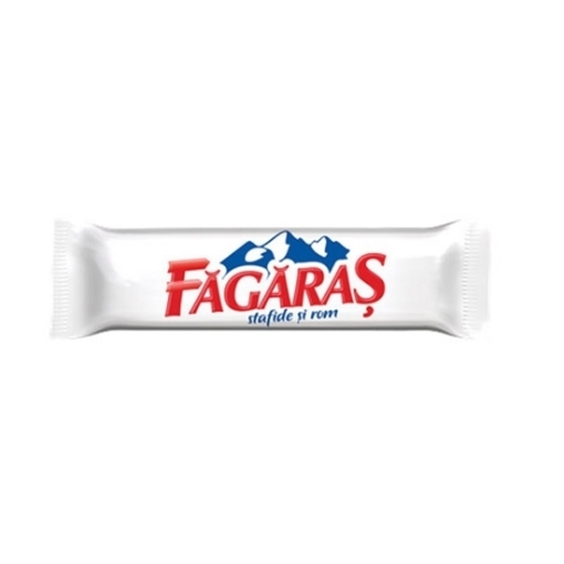 Picture of CLEARANCE-Chocolate with rum and raisins Fagaras 30g