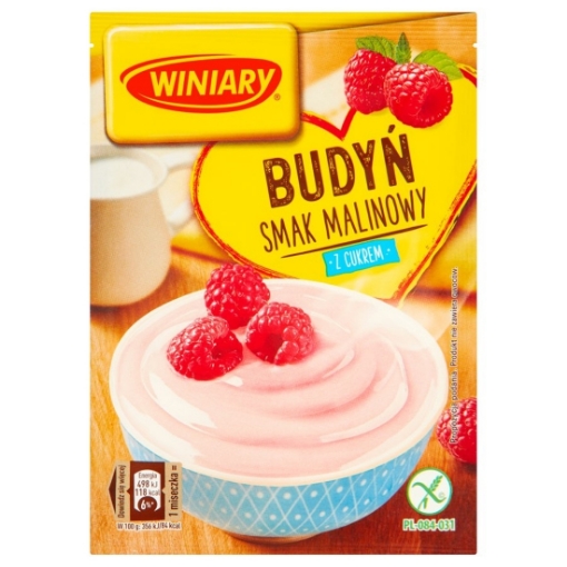 Picture of CLEARANCE-Mix Raspberry Pudding with Sugar Winiary 60g