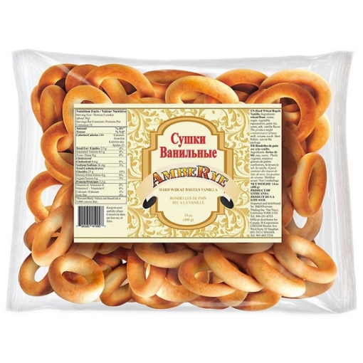 Picture of CLEARANCE-Ring Crackers Wheat Vanilla Amberye 400g