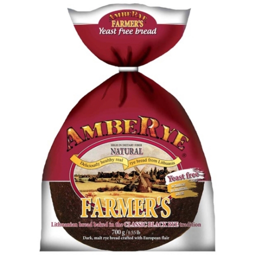 Picture of CLEARANCE-Bread Rye Farmer's Yeast Free AmbeRye 700g