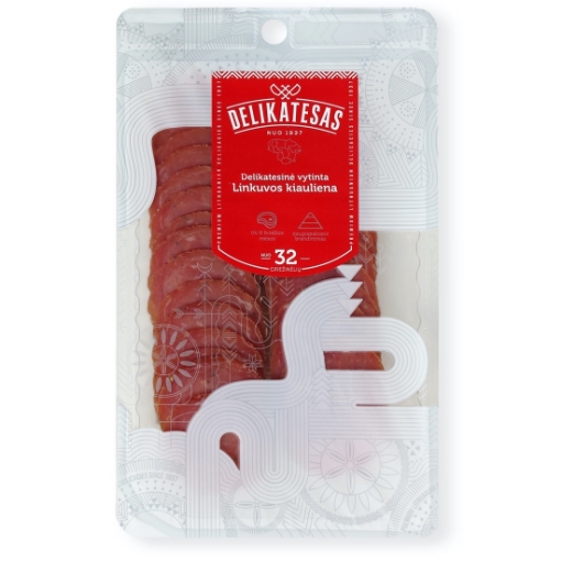 Picture of Sausage Dry Cured Pork  & Sliced LINKUVOS Delikatesas 90g
