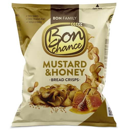 Picture of РАСПРОДАЖА-Bread Crisps Mustard & Honey Flavour Bon Chance 120g