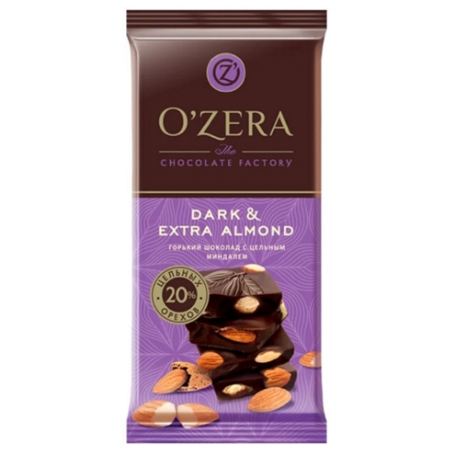 Picture of Chocolate Dark & ​​Extra Almond O'Zera 90g
