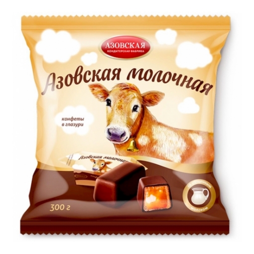 Picture of Chocolate Glazed Candies Milky Azovskaya 300g