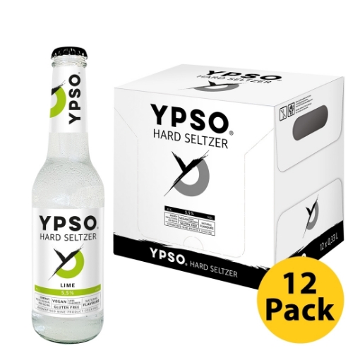 Picture of CLEARANCE: Seltzer RTD LIME YPSO 5.5% 330ml - 12-pack