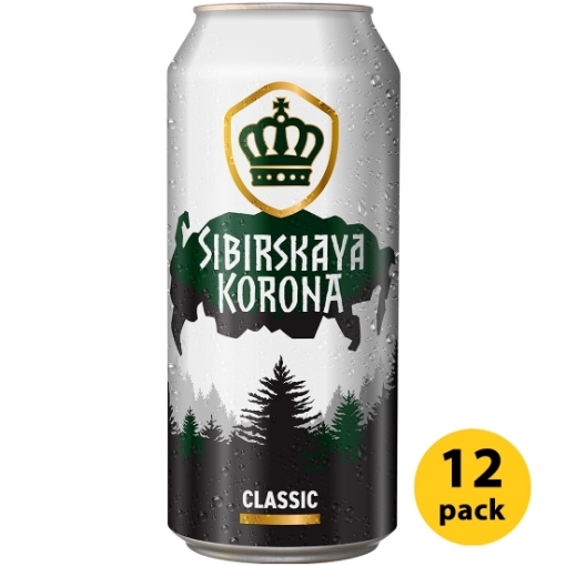 Picture of 12-Pack Beer Siberian Crown Classic Lager 5.3% 1L
