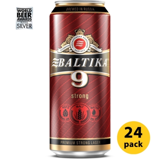 Picture of 24-Pack Beer Baltika 9 - 8.0% Alc 450ml