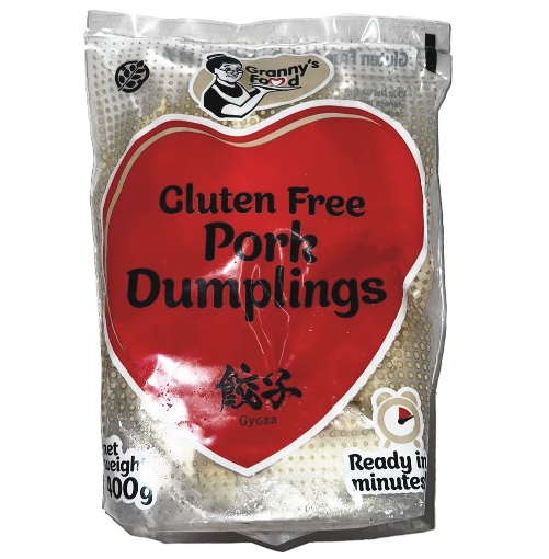 Picture of Dumplings Pork Gyoza Gluten Free Granny Food 400g - IN STORE ONLY. CAN NOT BE DISPATCHED WITH COURIER