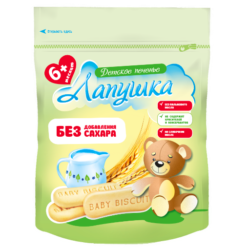 Picture of Biscuits for Kids No Sugar Lapushka Slodych 180g