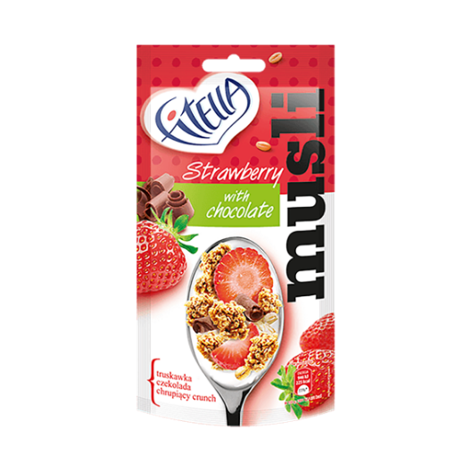 Picture of CLEARANCE-Mix Musli Crispy Strawberry Fitella 50g