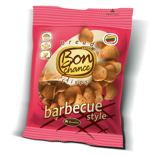 Picture of CLEARANCE-Bread Crisps BBQ Flavourt Bon Chance 60g