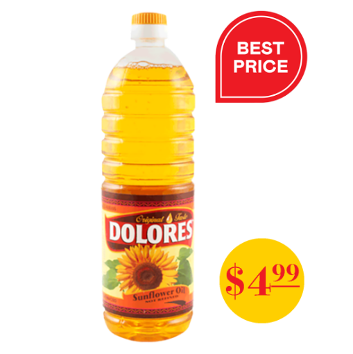 Picture of CLEARANCE - Sunflower Oil Refined Dolores Bottle 1L