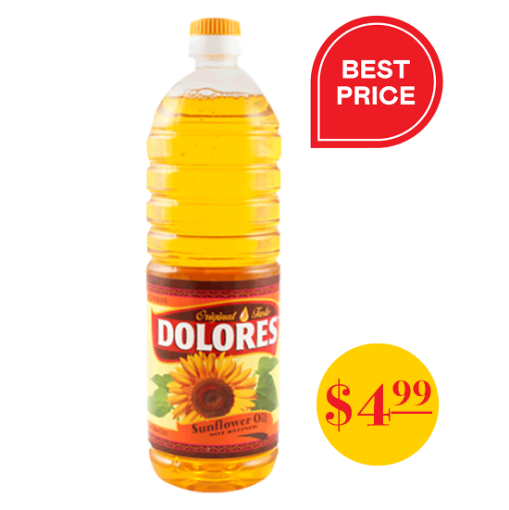 Picture of Sunflower Oil Refined Dolores Bottle 1L