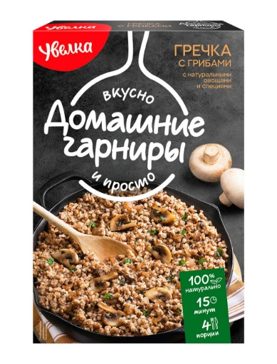Picture of CLEARANCE-Grain Roasted Buckwheat with Mushrooms Uvelka 300g