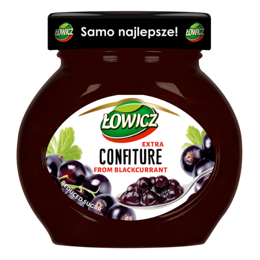 Picture of CLEARANCE-Jam Blackcurrant Confiture Lowicz 240g