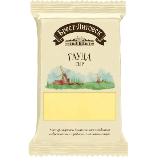 Picture of Cheese Semi-Hard Gauda Fat 48% Brest-Litovsk 200g