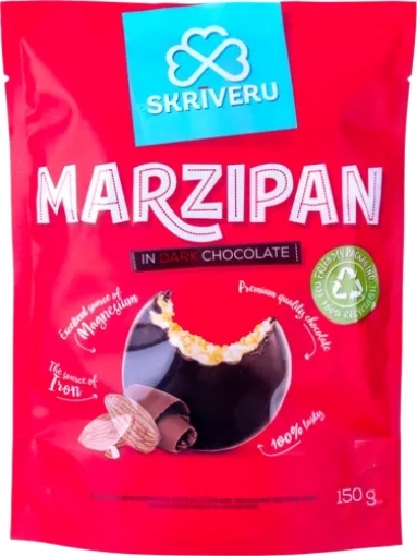 Picture of Sweets Marzipan in Dark Chocolate Skriveru 150g  