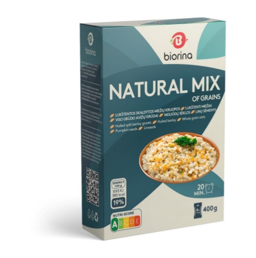 Picture of CLEARANCE: Grains Mixed with Barley Natural Biorina 400g 