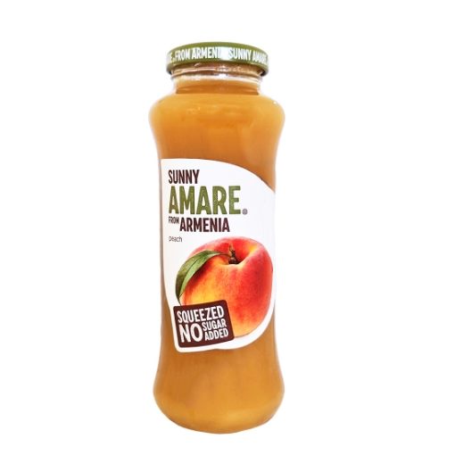 Picture of Juice Peach Freshly Squeezed Amare Bottle 250 ml 