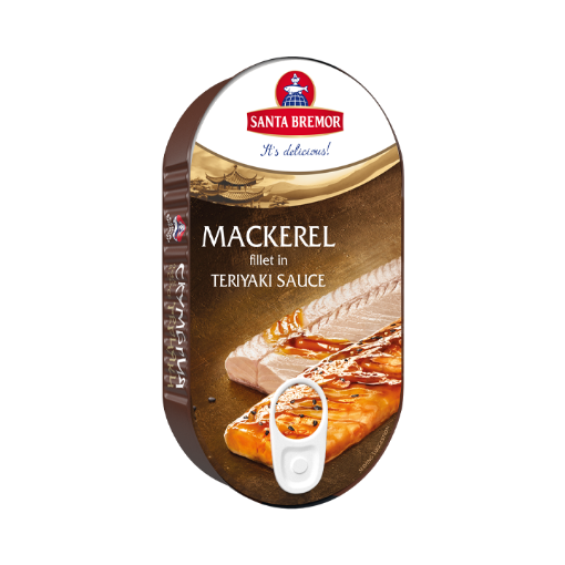 Picture of Mackerel Fillet in Teriyaki Sauce Santa Bremor 175g