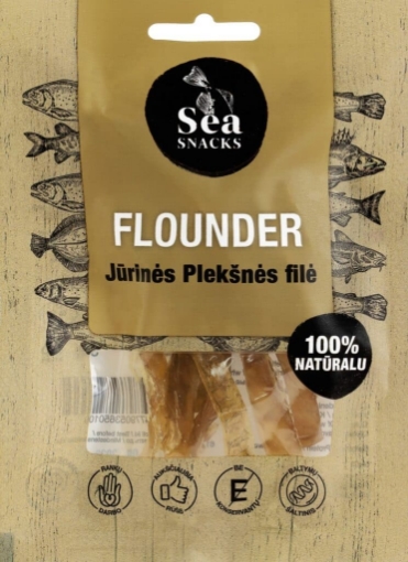 Picture of CLEARANCE-Seafood Flounder Dried Strips Sea Snacks 30g