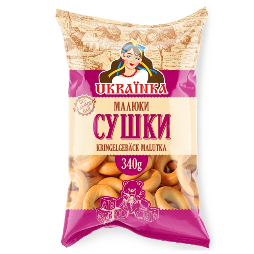 Picture of Ring Crackers Wheat Mini Malutka Ukrainka 340g