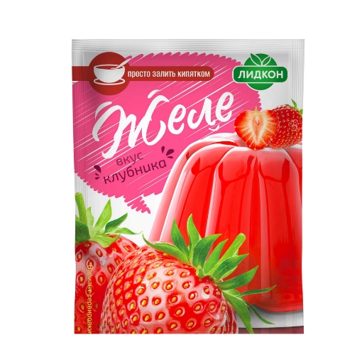 Picture of CLEARANCE-Mix Jelly Strawberry Flavour Lidkom 80g
