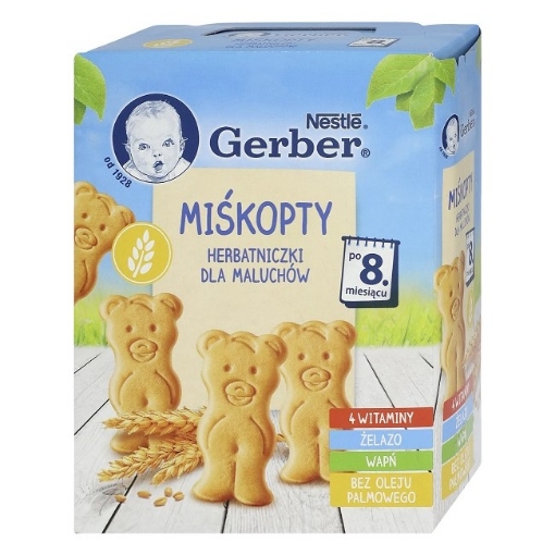 Picture of CLEARANCE-Biscuits Teddy Bear Gerber 180g