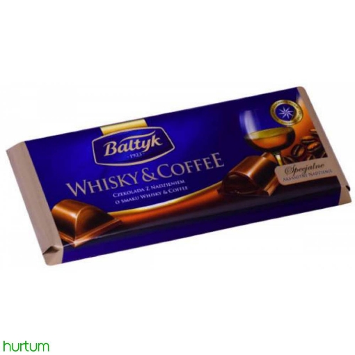 Picture of CLEARANCE-Chocolate Bar Whisky & Coffee Filling Baltyk 148g