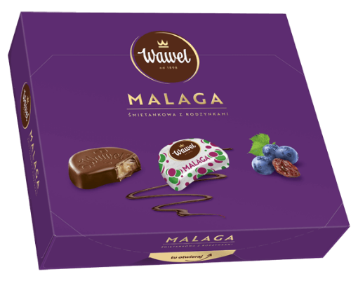 Picture of CLEARANCE-Chocolate Malaga Wawel 330g