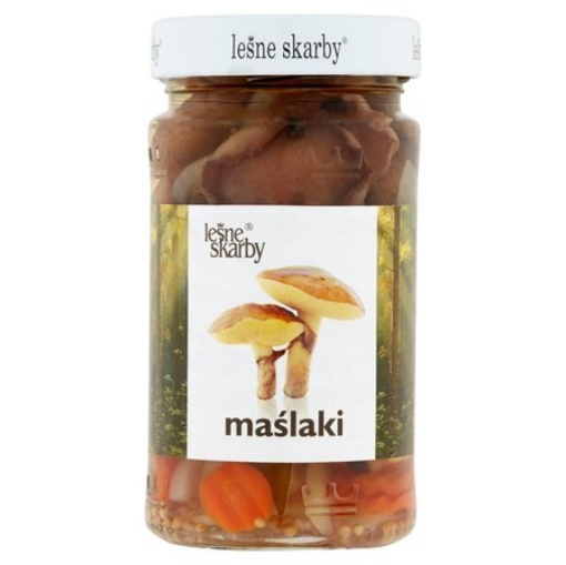 Picture of Pickled Mushrooms Slippery Jack Sliced Kasol Jar 280g