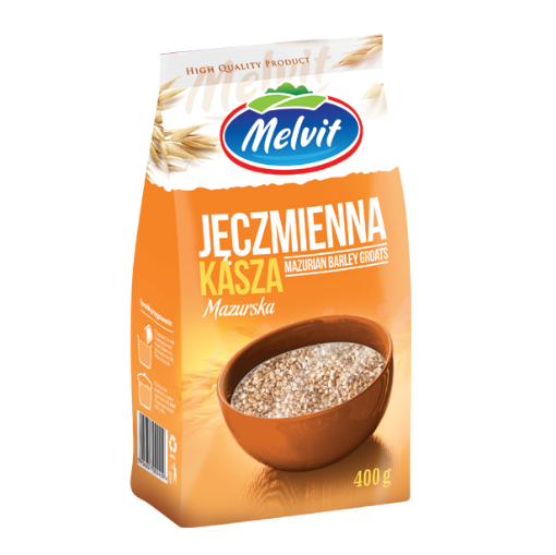 Picture of CLEARANCE-Grains Barley Groats Mazurska Melvit 400g