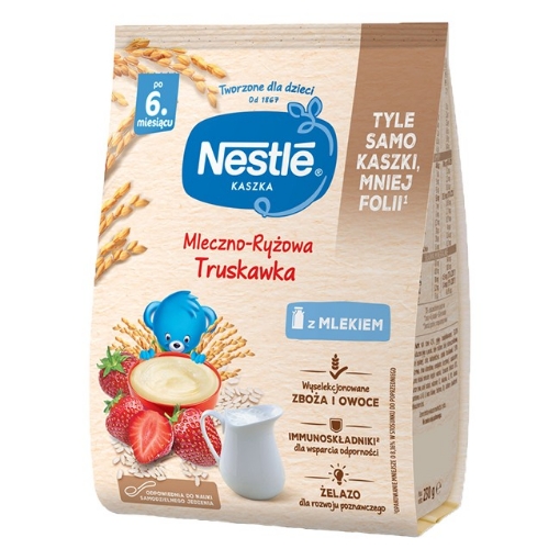 Picture of CLEARANCE-Porridge Milk Rice Strawberry Nestle 230g