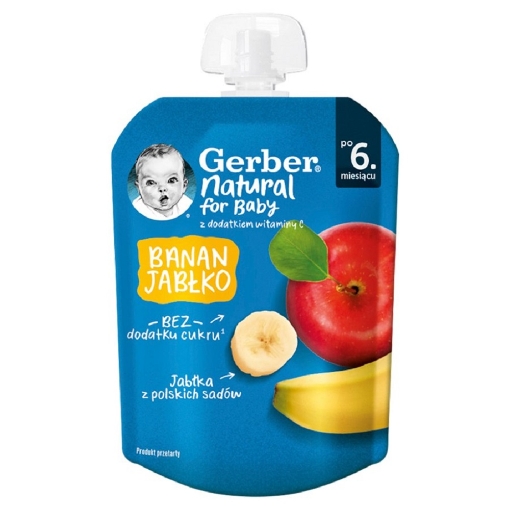 Picture of CLEARANCE-Dessert Banana Apple Gerber 80g