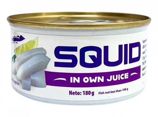 Picture of Squid in Own Juice Banga Can 180g