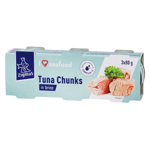 Picture of Tuna Chunks in Brine Zigmas 240g