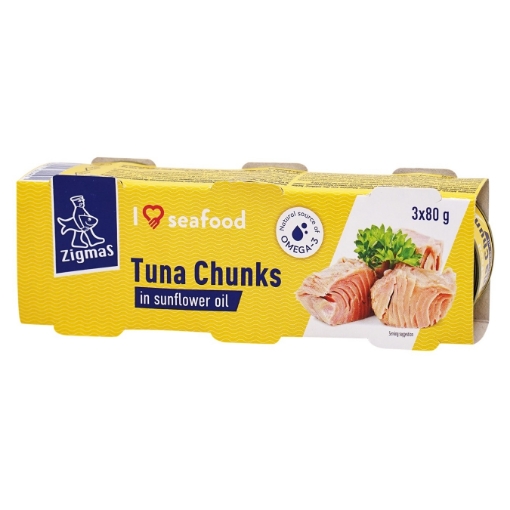 Picture of Tuna Chunks in Sunflower Oil Zigmas 240g