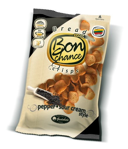 Picture of CLEARANCE-Bread Crisps Pepper & Sour Cream Bon Chance 120g