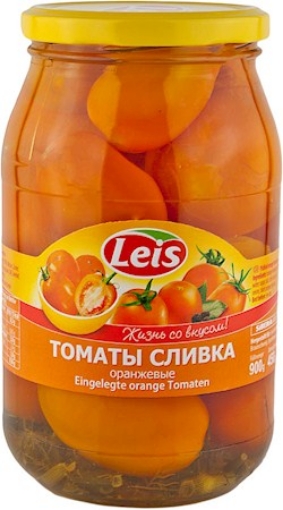 Picture of Pickled Tomatoes Plum Orange No Vinegar Leis Jar 900ml