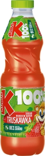 Picture of Soft Drink 100% Banana-Strawberry Juice Kubus 850ml