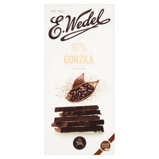 Picture of Chocolate extra dark 80% Wedel 100g 