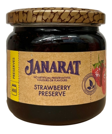 Picture of CLEARANCE-Strawberry Preserve Janarat Jar 450g