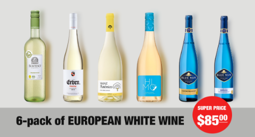 Picture of European White Wine 6-Pack Super Deal 4.5L 