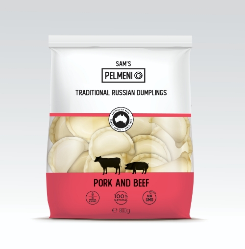 Picture of Dumplings Pork & Beef Sam's 800g - PICK UP ONLY FROM AUCKLAND SKAZKA STORE. CAN NOT BE DISPATCHED WITH COURIER