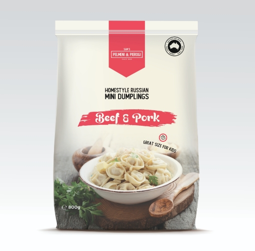 Picture of Dumplings Mini Pork & Beef Sam's 800g - PICK UP ONLY FROM AUCKLAND SKAZKA STORE. CAN NOT BE DISPATCHED WITH COURIER 