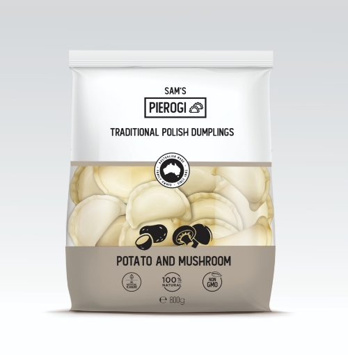 Picture of Pierogi Potato & Mushroom Sam's 800g - PICK UP ONLY FROM AUCKLAND SKAZKA STORE. CAN NOT BE DISPATCHED WITH COURIER 