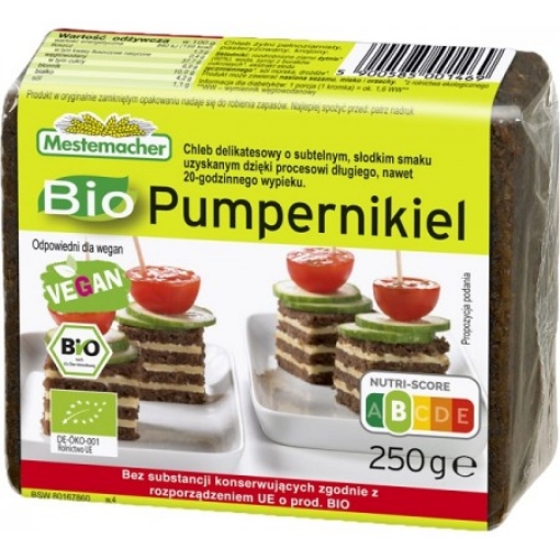 Bread Organic Pumpernickel Benus