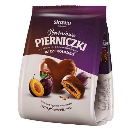 Picture of CLEARANCE-Gingerbreads Plum In Chocolate Skawa 150g